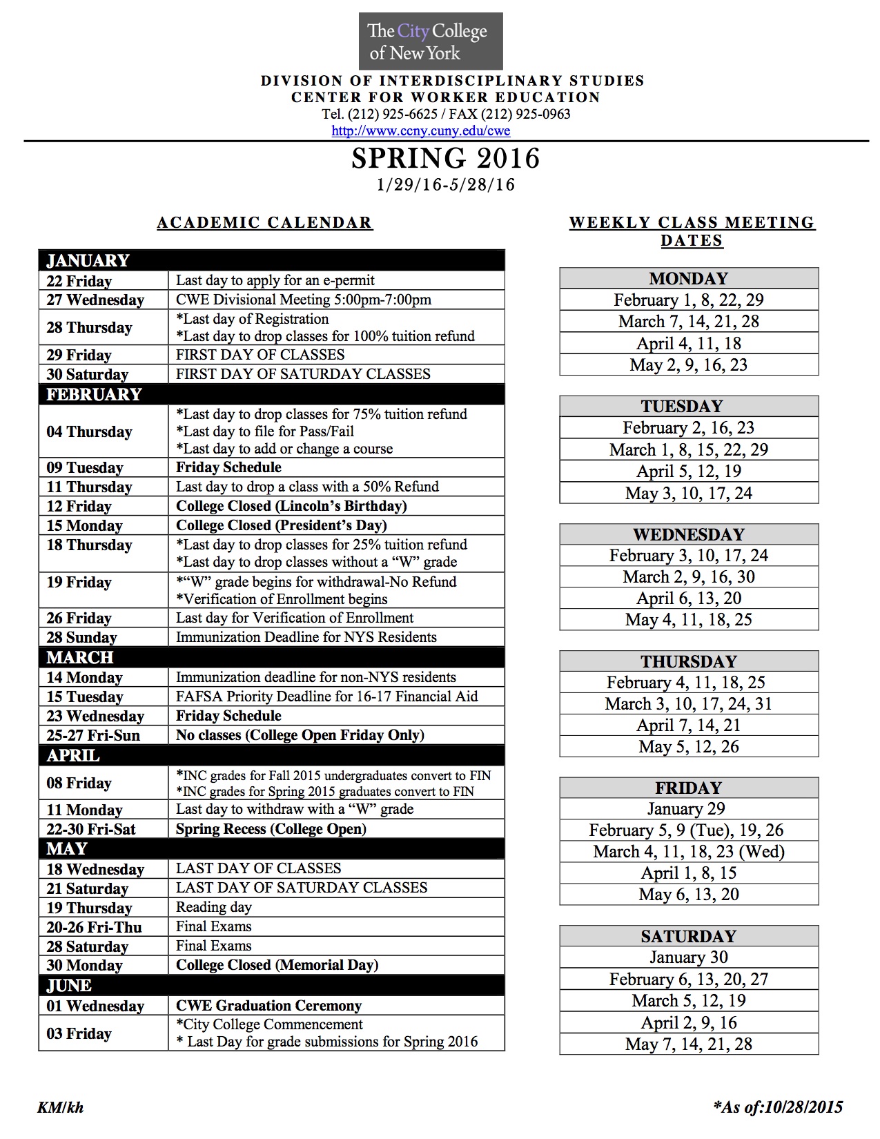 Brooklyn College Academic Calendar Spring 2022 Pictures